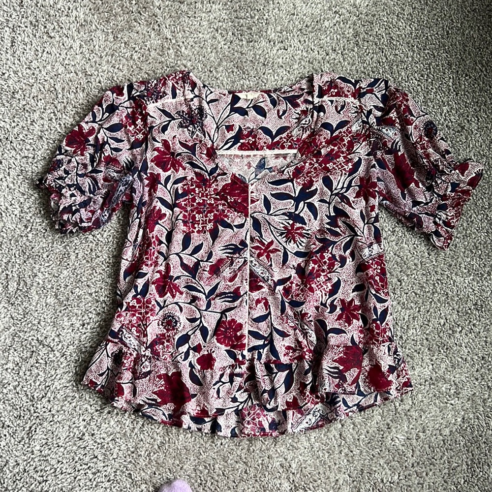 LUCKY BRAND - short sleeve blouse